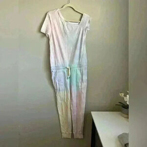 n:philanthropy Women's Sherbert Rainbow Tie Dye Britton Jumpsuit Medium NWT